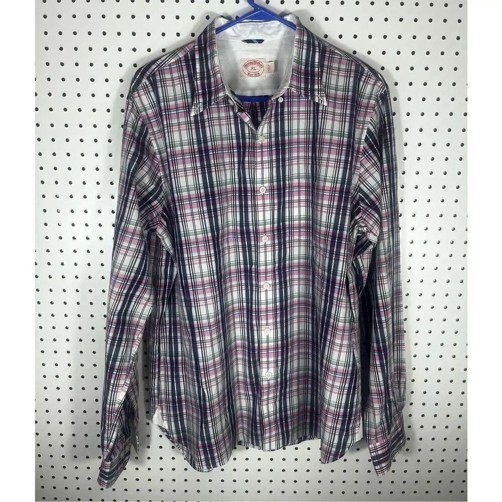 Brooks Brothers red fleece button down shirt